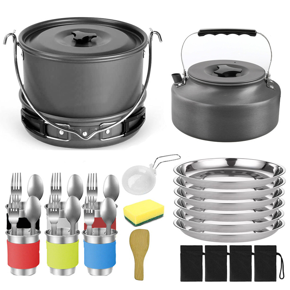 Pot à poignée noire pour 6 personnes, théière noire, tasse six couleurs