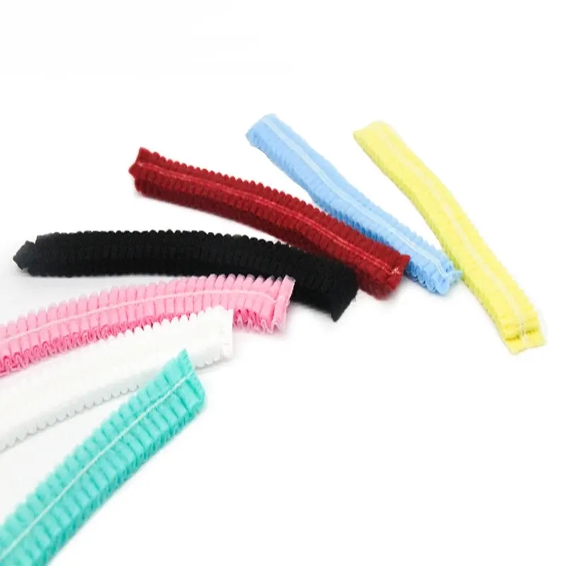 Cheap Price Multiple Color Non-woven Clip Cap 16*40cm Size Food Factory / Spa / Personal Care Daily Use Head Cover