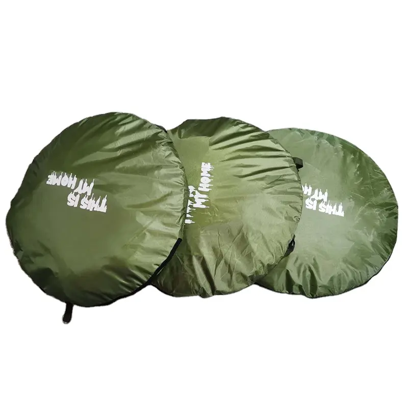 Yeşil renk hızlı açık kamp çadırı kolay açık 2*1.5M kamp çadırı müşteri logosu promosyon çadır