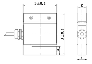 Sensor de fuerza de salida nominal de 2,0 ± 10% mV/V y células de carga de 0 a 200kg de capacidad para compresión de tensión y mediciones de fuerza - Product Image 5