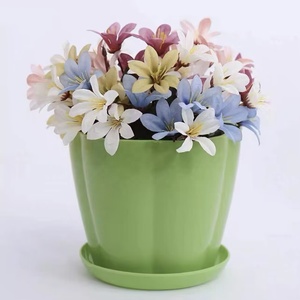 Colorful Plastic Flower <strong>Pot</strong> Modern Style Plastic Decorative Nursery <strong>Pot</strong> - Product Image 4