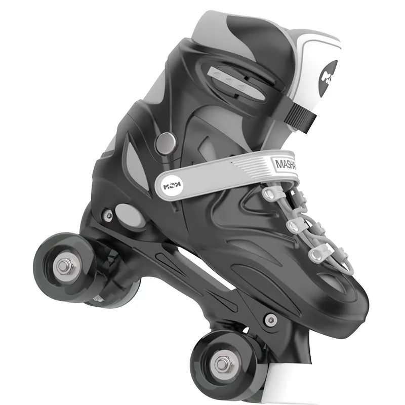 Scarpe da skate a rotelle portatili per bambini adulti da uomo 4 ruote pattini a rotelle