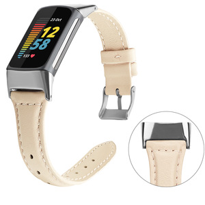 Tschick Dây Đeo Cổ Tay Bằng Da Cho <span class=keywords><strong>Fitbit</strong></span> <span class=keywords><strong>Charge</strong></span> 5 Dây Đeo Phụ Kiện Đồng Hồ Thông Minh Cho <span class=keywords><strong>Fitbit</strong></span> Charge5 Dây Đeo Cổ Tay Dây Thay Thế - Product Image 4