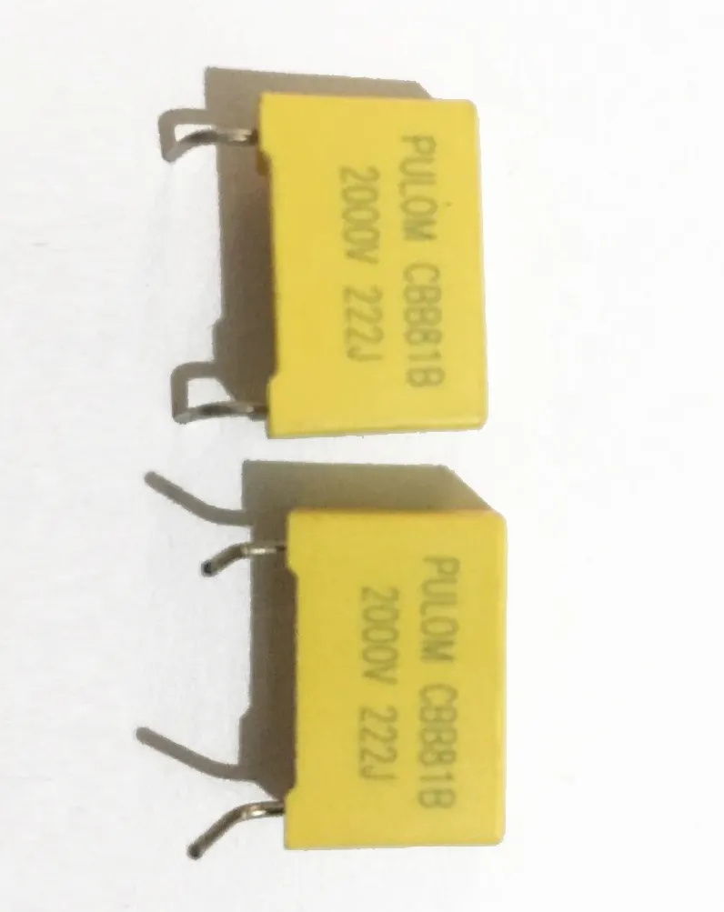 Condensadores de polipropileno metalizado de doble cara, caja de alto voltaje, Condensador de película roja, Mmkp82, 154J, 630v