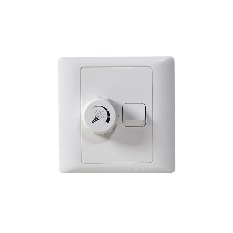 Hecho en China, Chint, marca 1-banda de luz dimmer interruptor regulador 400W 1-banda hotel interruptor de pared