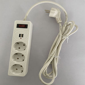 传统的廉价延长线，带3个插座，带2.1A USB充电功能，适合家用电器 - Product Image 3