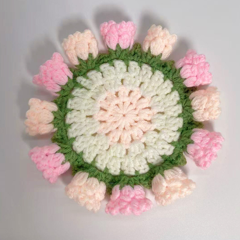 Sous-verres muguet rose