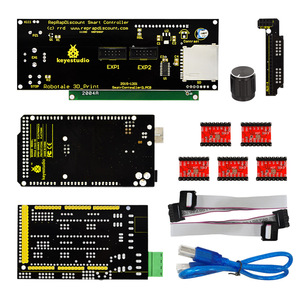 Kit de impresora 3D Keyestudio RAMPS 1,4 + Mega 2560 + 5x A4988 + LCD 2004 Controlador inteligente Kit de impresora 3D para Arduino