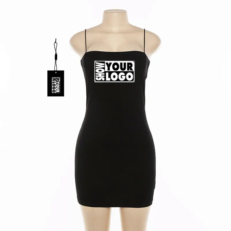 अपना लोगो डिज़ाइन कस्टमाइज़ करें महिलाओं के लिए सेक्सी समर बेसिक सॉलिड ड्रेस स्ट्रेच ड्रेस महिलाओं के लिए स्लिम सस्पेंडर ड्रेस सेक्सी हॉट गर्ल स्कर्ट