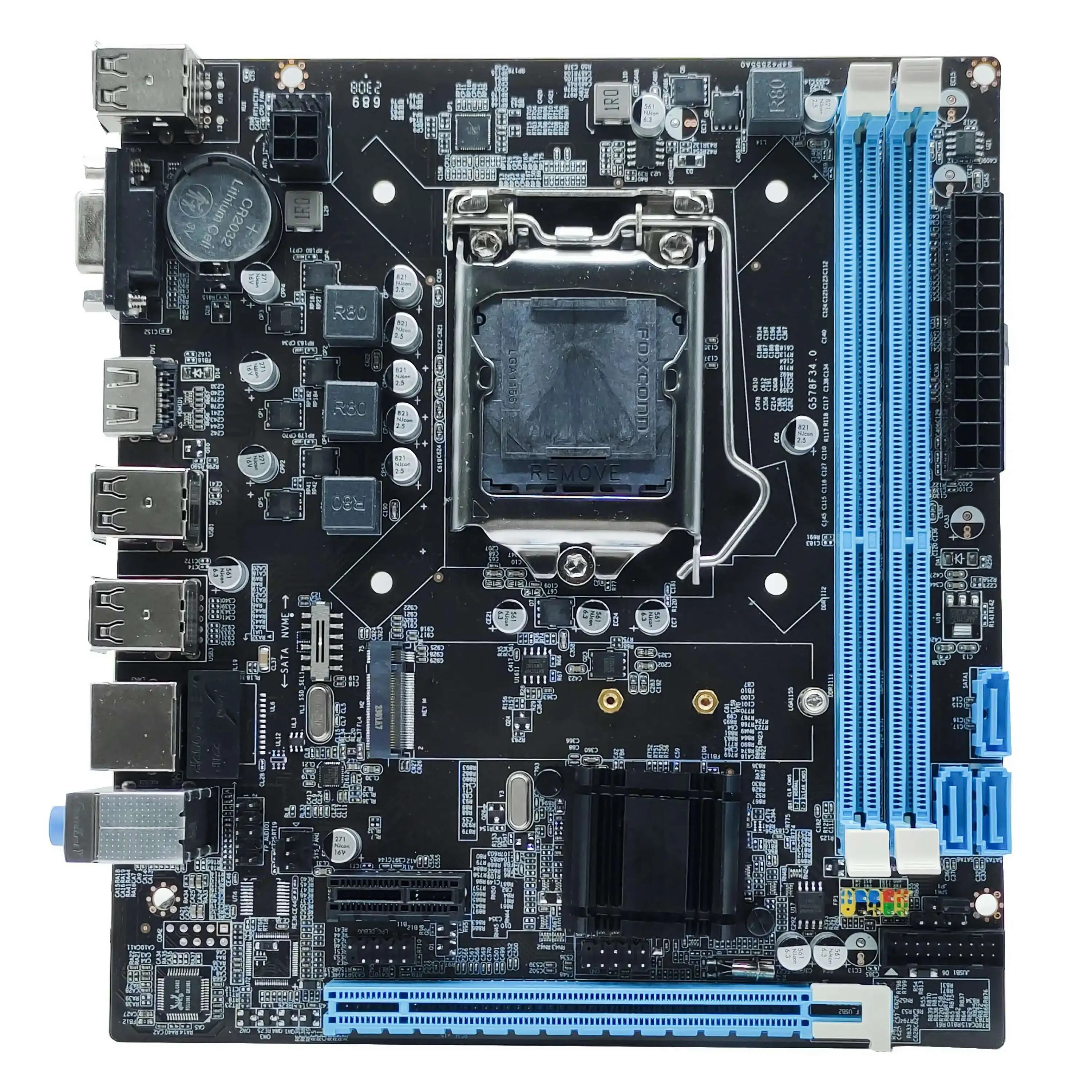 1000M H61 Placa base Precio de suministro de fábrica LGA 1155 DDR3 DDR4 Placa base PC para juegos