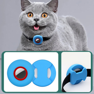 Airtag için sıcak yeni özelleştirilmiş silikon GPS izci koruyucu kabuk renkli Pet koruyucu kılıf - Product Image 2