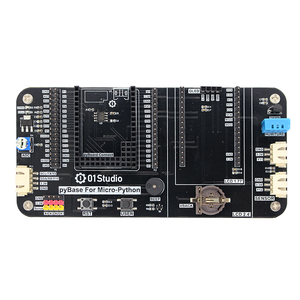 Scheda Base di sviluppo Micro-pitone truciolato 01Studio Pybase: supporta Pyboard, ESP32, K210 e Pi Pico - Product Image 1