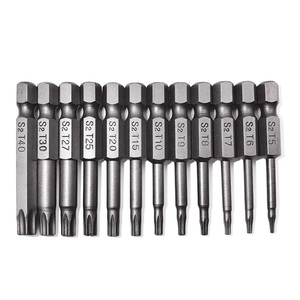 Fabrika fiyat OEM yüksek kalite 1/4 "Hex Shank S2 çelik manyetik güvenlik sabotaj geçirmez yıldız 6 nokta tornavida kiti araçları - Product Image 1