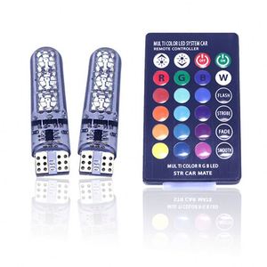 T10 5050 6SMD Remote Control T10 <strong>Led</strong> <strong>RGB</strong> Light Bulb <strong>LED</strong> Lamp Auto Car <strong>Led</strong> Interior <strong>Led</strong> T10 - Product Image 1