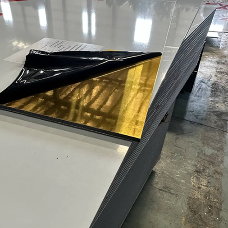 Pannello Acp 3/4mm colore oro Alucobond