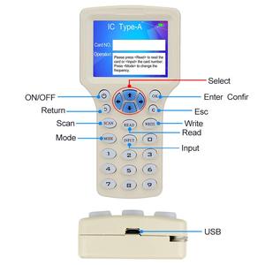 Alle Karten unterstützung RFID NFC Card Cloner Copier Reader Writer für IC ID HID UID Decoder NFC Reader Schlüssel anhänger Karten Programmierer