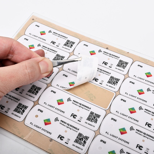 OEM ODM対応QRコードバーコードシリアル番号ラベルステッカー印刷ビニールラベルメーカーPET PVC業界ラベルステッカー - Product Image 6