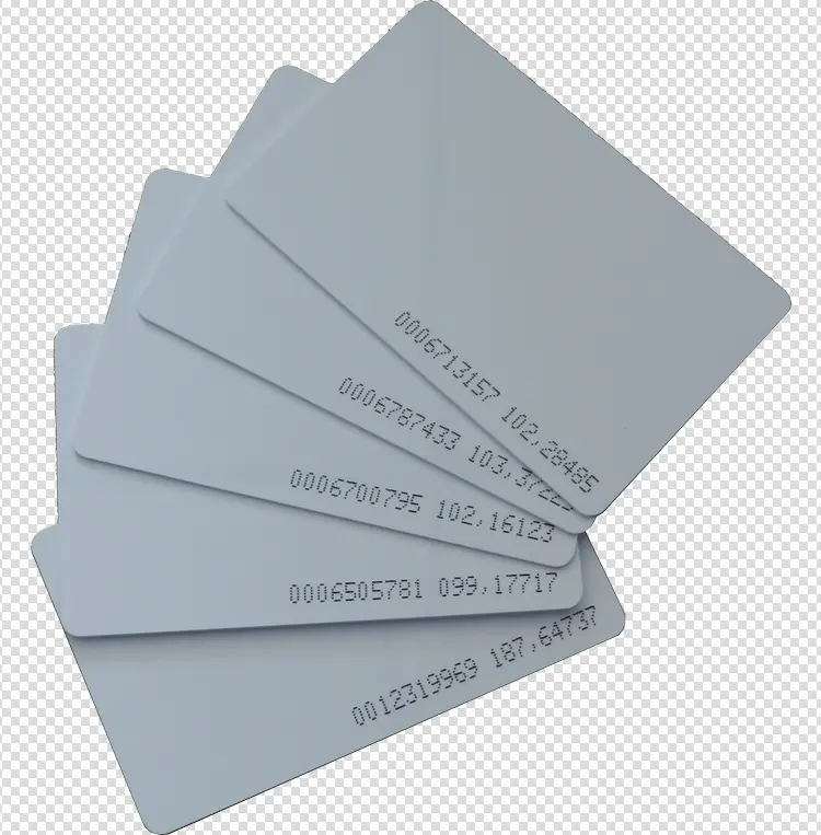Spazio in bianco della smart card di 125Khz RFID con codice stampato