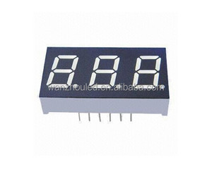0.39 Inches Three-<strong>digit</strong> <strong>LED</strong> <strong>Display</strong> in <strong>Red</strong> Emitting Color, 20 to 30mcd Intensity 3-<strong>digit</strong> 7 <strong>segment</strong> <strong>LED</strong> <strong>display</strong> - Product Image 2
