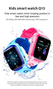 SIM kart GPS + LBS + WIFI konumu ile Q13 çocuk akıllı saat telefon kameralı kol saati SOS izleme gps'li çocuk saati - Product Image 3