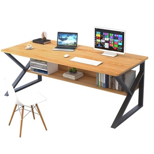 Multifuncional comprar en línea moderna oficina en casa Almacenamiento de doble capa mesa de ordenador de estudio grande - Product Image 2