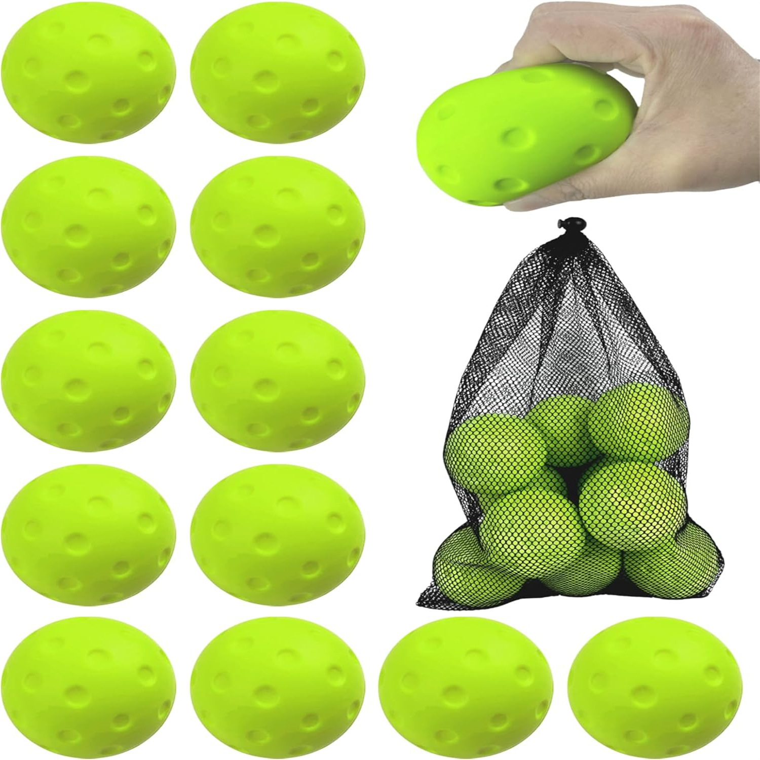 Green 12-pack mesh bag