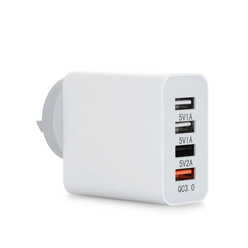 4 porta USB veloce di Alimentazione 5V 1A 2A 3A 1.5A CONTROLLO di QUALITÀ 3.0 Usb SAA Adattatore del Caricatore del telefono