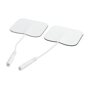 Quadratische Ersatz elektroden <span class=keywords><strong>pads</strong></span> Vlies elektrode EMS <span class=keywords><strong>TENS</strong></span>-Einheit Klebe elektrode <span class=keywords><strong>TENS</strong></span>-Pad 5x5cm mit 2mm Pigtail-Stift - Product Image 4