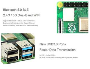 Raspberry Pi 4 Modelo B 1GB 2GB 4GB 8GB RAM, Completamente Actualizado, 2017
