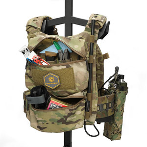 Emersongear Cordura 500Dナイロン調整可能ポケットフラップバッグ用戦術ダブルポーチFROスタイルV5ベストパーソナルディフェンス装備
