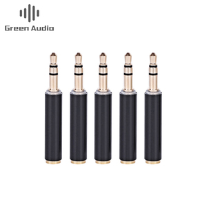 GAZ-MC13高品质金色<span class=keywords><strong>3.5</strong></span>毫米公对<span class=keywords><strong>3.5</strong></span>毫米母音频立体声适配器插头转换器耳机插孔