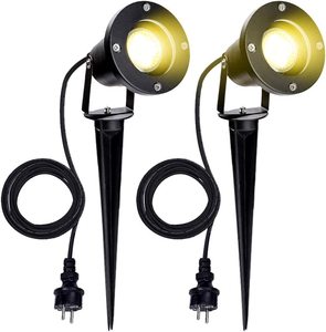 IP65 su geçirmez 5 W taşınabilir LED başak bahçe ışıkları AC Powered açık Spot yolu aydınlatma GU10 LED peyzaj aydınlatması