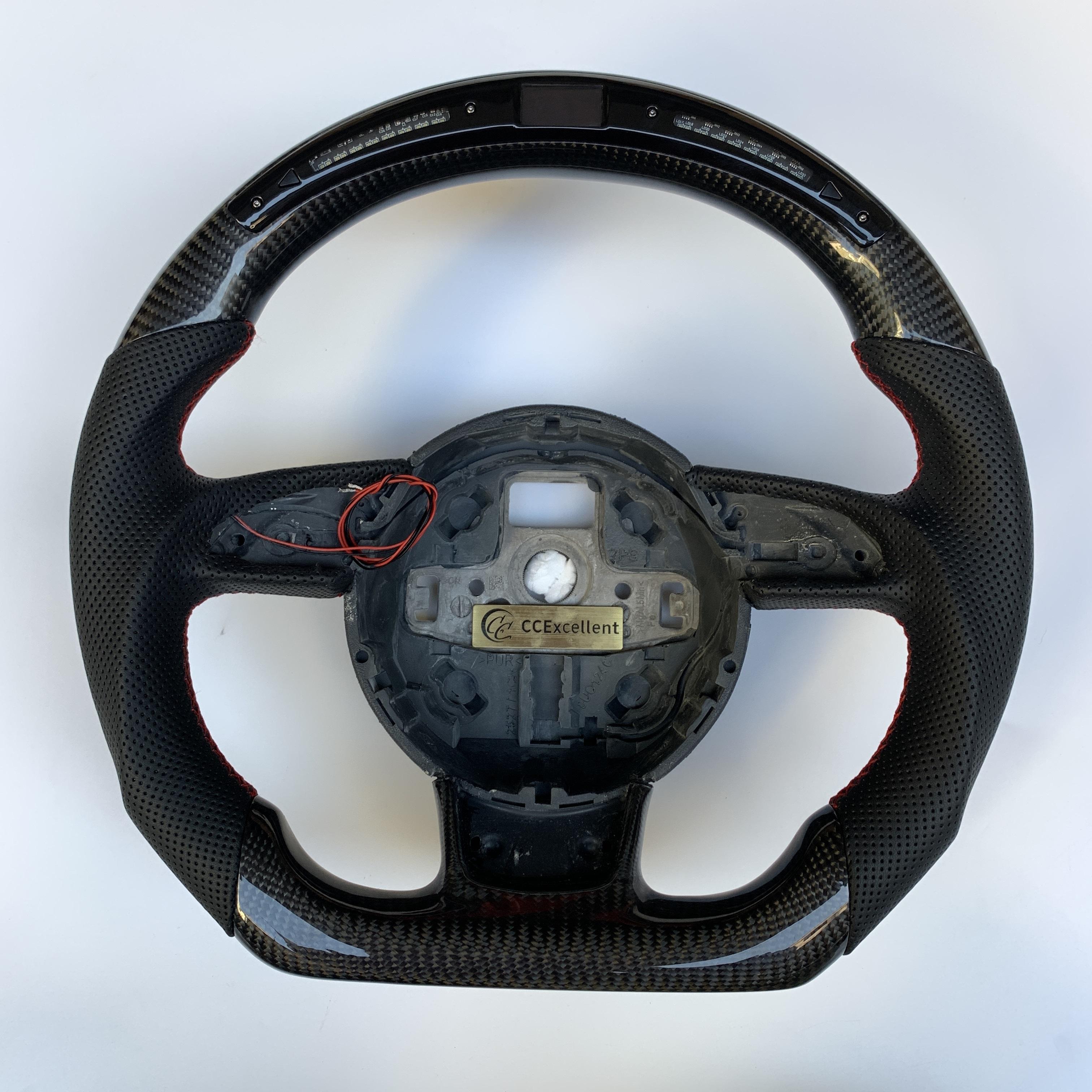 Black carbon fiber with LED