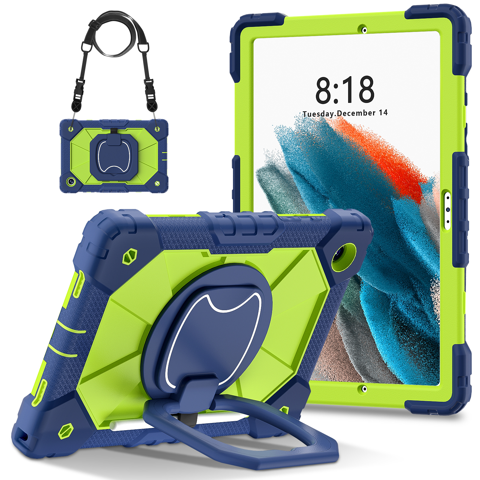 Bleu marine + Vert