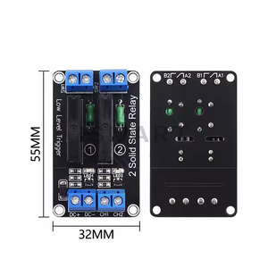 Relè DC 5V 1 2 4 8 canali per SSR alto basso livello modulo relè a stato solido 250V 2A - Product Image 4