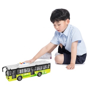 Nhà Máy Giá jacko Đồ chơi nhựa ma sát thành phố xe buýt đồ chơi với âm thanh ánh sáng & mở cửa-1:16 quy mô cho trẻ em - Product Image 1