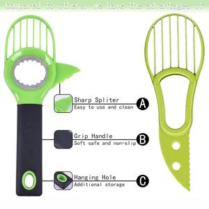 3 in 1 <strong>Cutter</strong> Avocado Green Avocado Peeler for Fruit and Vegetable - Product Image 3