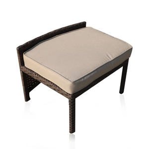 5 parça sahte reçine hasır küçük alan dış mekan mobilyası PE rattan veranda bistro seti koltuk accent masa tabure balkon - Product Image 4