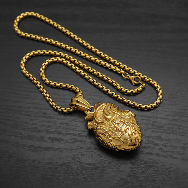 Gold large size with 4mm60cm square pearl chain