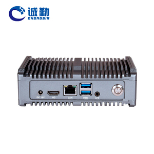 Custom AI Edge Computing IOT Industry Embedded PC Box Ultra 125H 155H Core N100 N300 DDR5 1Lan POE 2Com Computadora compacta sin ventilador