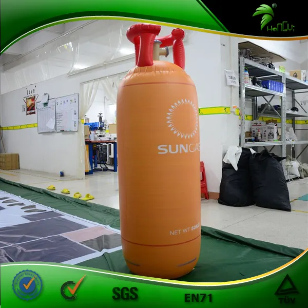 Cilindro de Gas inflable para publicidad, tanque de Gas inflable gigante, botella de PVC, globo de helio