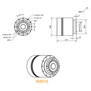 80mm High Torque <strong>Robot</strong> <strong>Motor</strong> <strong>Servo</strong> Frameless <strong>Servo</strong> <strong>Motor</strong> for Pan and Tilt Systems - Product Image 3