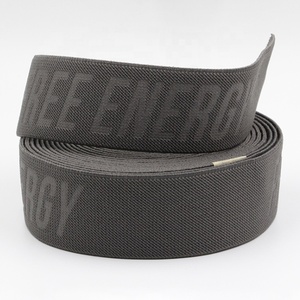 Correa elástica personalizada suave tejido elástico poliéster deprimido elástico Jacquard correas para cinturones - Product Image 1