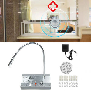 Micrófono de intercomunicación de doble vía, sistema de Walkie Talkie antiinterferencias para intercomunicador de ventana de Banco de vidrio, 2 uds., 2 uds. - Product Image 5