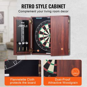 DB VEVOR公式サイズスポーツゲームセット完全付属品スチールチップダーツボードとキャビネット - Product Image 5