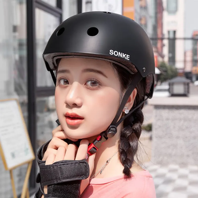 OEM hızlı teslimat moda kask çocuk erkek kız kaykay kaskları bisiklet çocuk Scooter spor kaskları