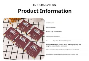 X1017 Bloc de notas de escritorio de papel adhesivo de marca personalizada Impresión de poste promocional con logotipo para el trabajo Sticky It Notes Bloc de notas