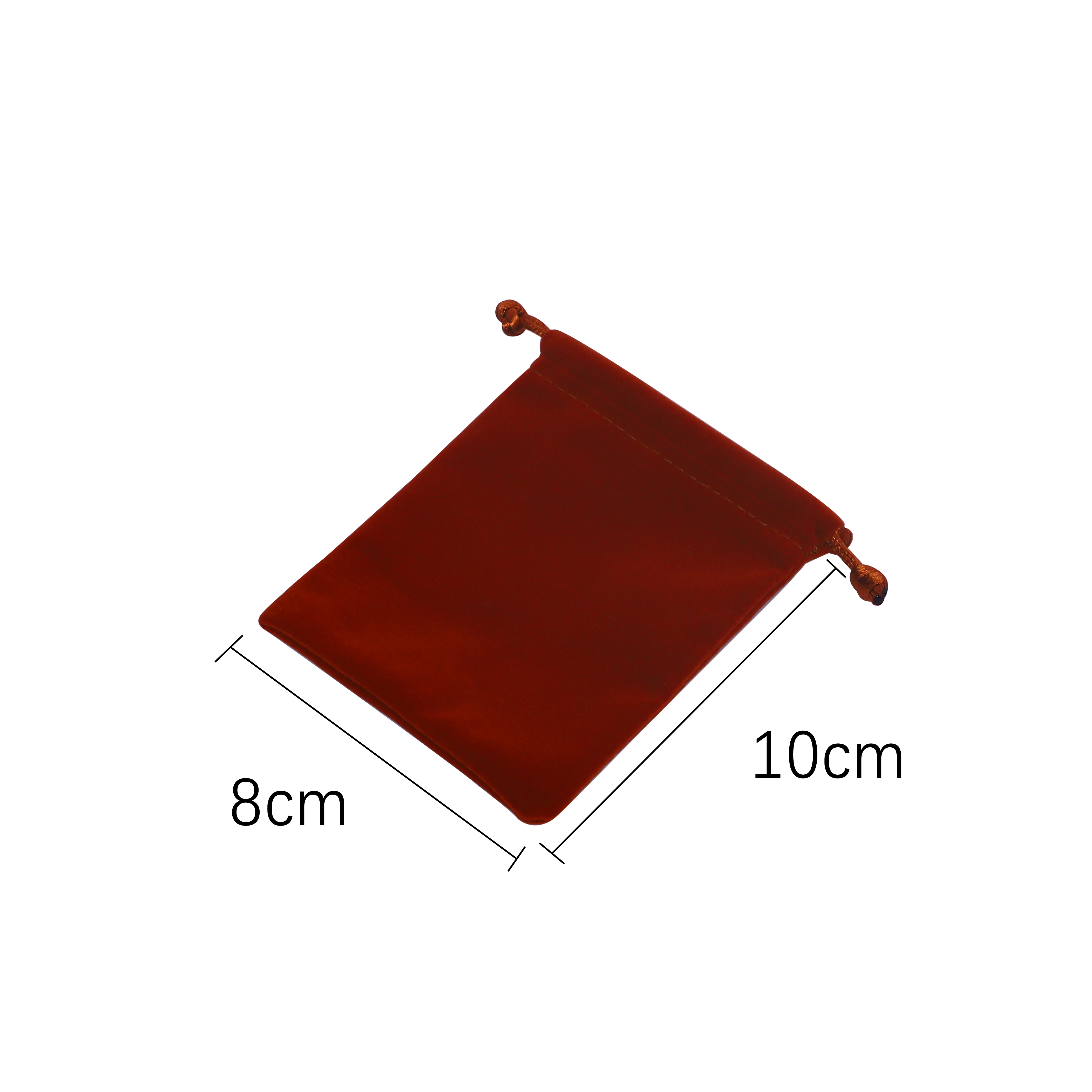 Dark Red Drawstring Pouch