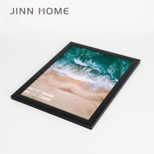 Jinnhome <strong>12</strong> <strong>X</strong> 16 Inch Senior Black Aluminum Photo <strong>Frame</strong> with Spring Clips for Wall Mounting Horizontal or Vertical - Real Glass - Product Image 3
