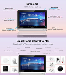 7&quot; Android Indoor Monitor Villa Video Door Phone Monitor Tuya Smart App Remote Control Smart Home Security Video <strong>Intercom</strong> - Product Image 3